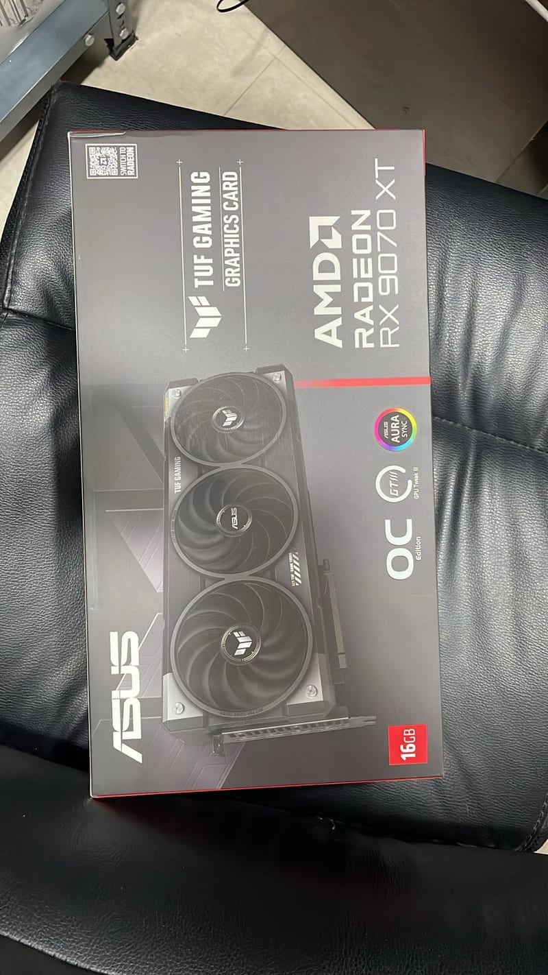 ASUS TUF Gaming X870-PLUS WIFI motherboard retail box