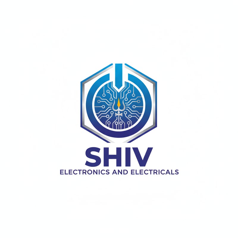 SHIV Electronics and Electricals logo with a circuit-pattern emblem